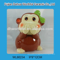 Ceramic piggy bank in monkey shape for 2016 gifts